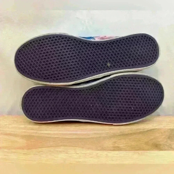 Vans Cosmic Space Galaxy Sneaker Shoes Purple Lace Up - Unisex Sizes M5.5 W7 - Picture 6 of 7